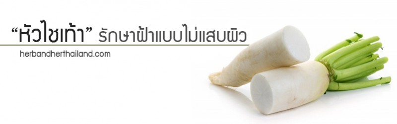 “หัวไชเท้า” รักษาฝ้าแบบไม่แสบผิว